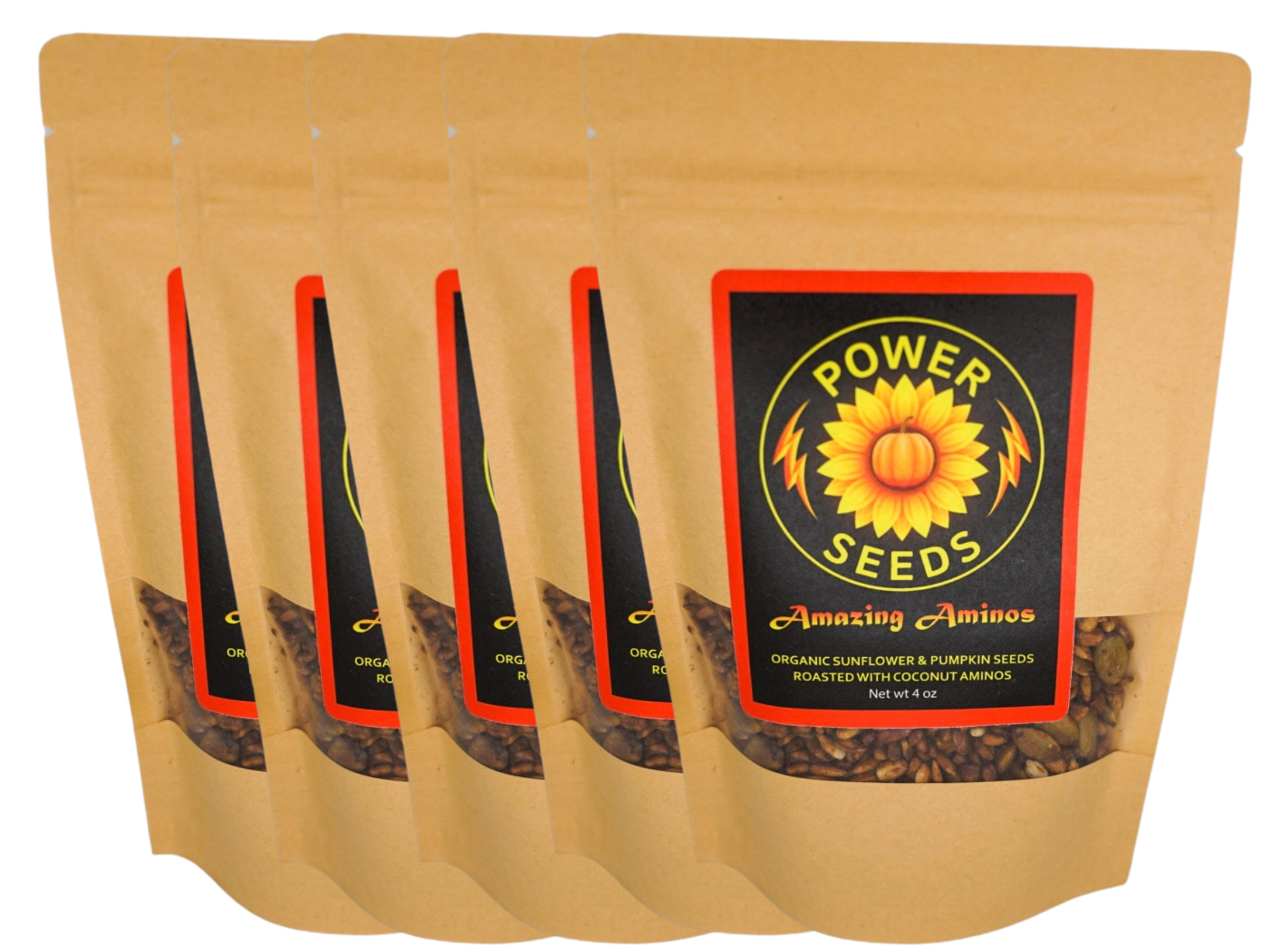 Power Seeds - Amazing Aminos - 5 Pack