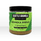 Front view of a jar of vegan, gluten-free and non-GMO Original flavor Granola Spread.